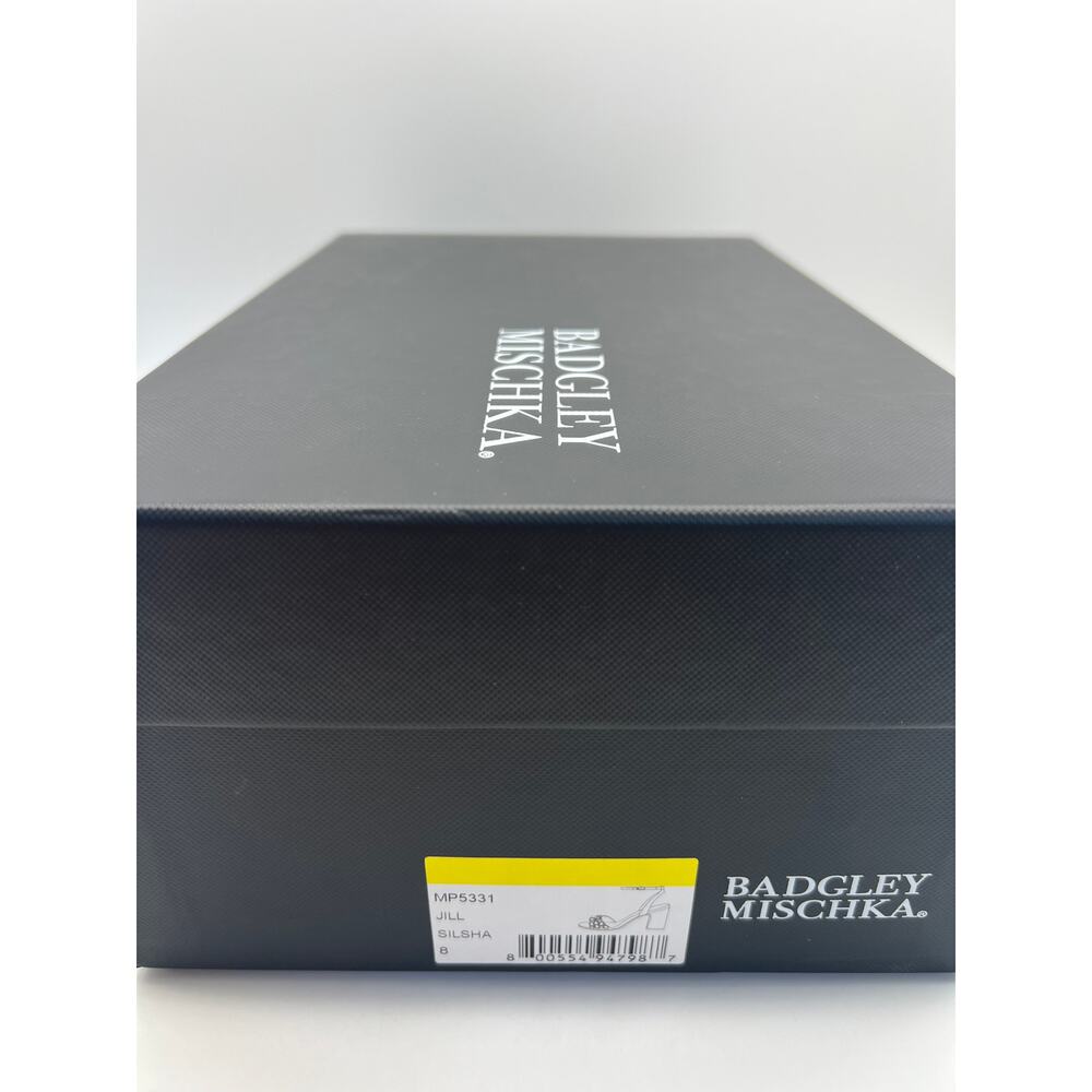 Badgley Mischka Women's Jill Chrystal Embellished Block Heel MP5331 Size 8 NIB - Picture 6 of 12